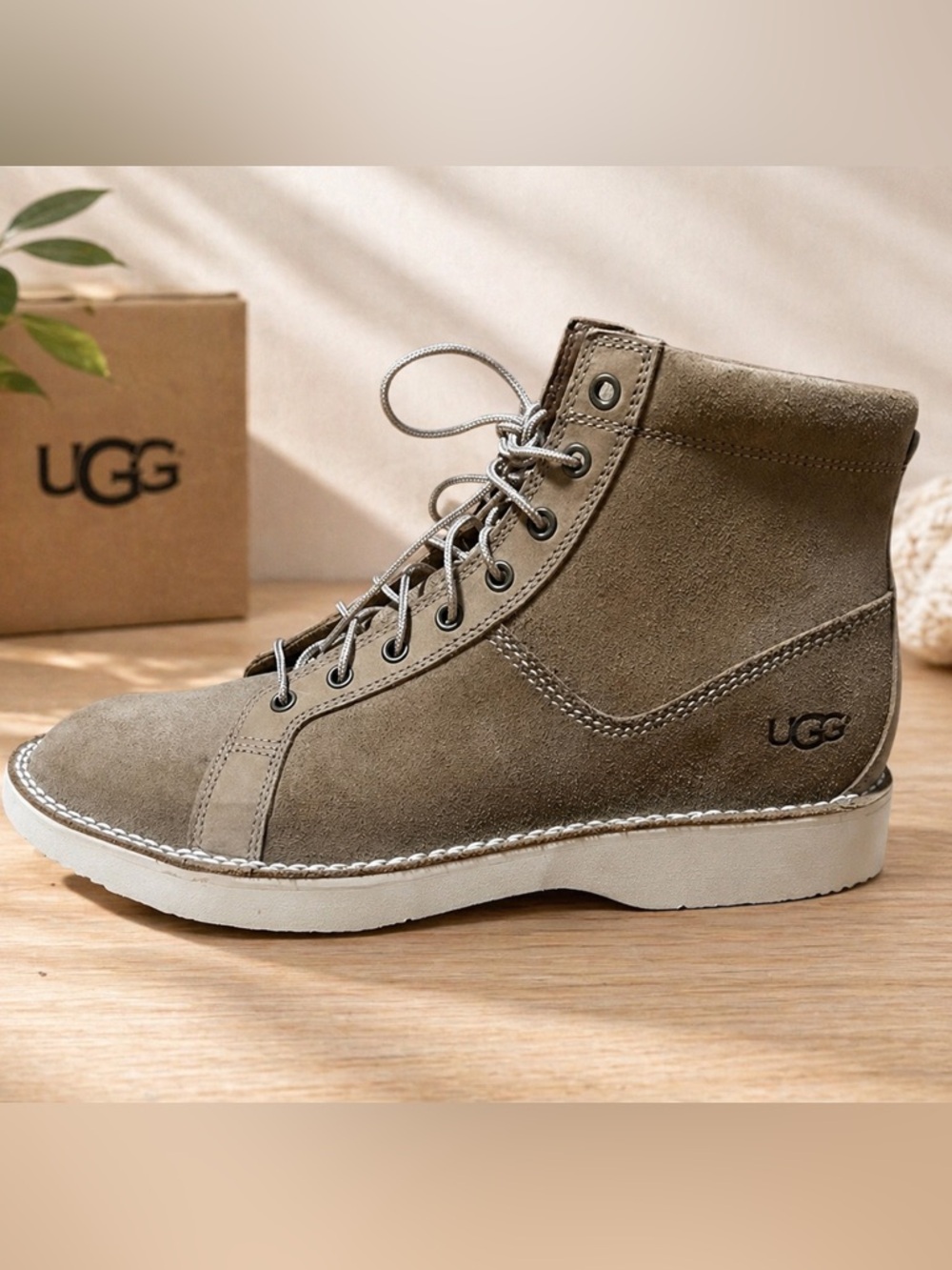 New UGG Camino Monkey without box Casual Suede Lace-Up boots in Tan Mens 12